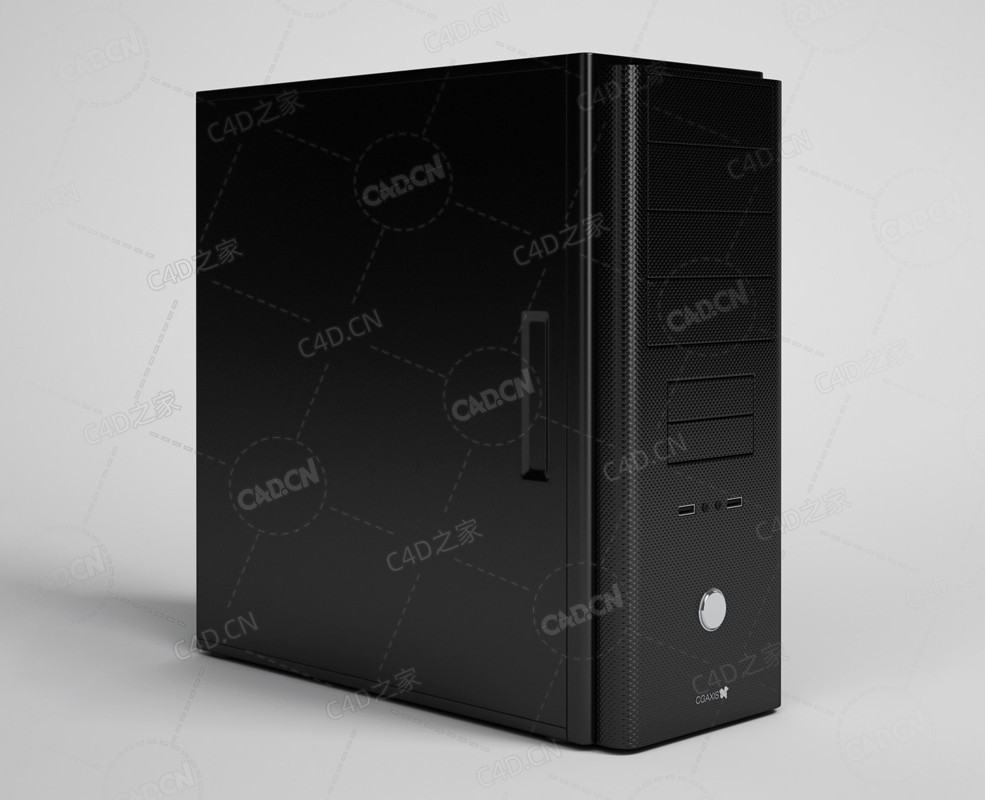 专业服务器主机电脑机箱 Computer host C4D模型下载 - C4D之家 - 22.jpg