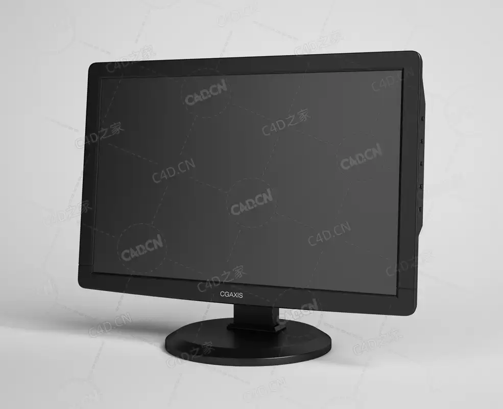 家用显示屏商用办公显示器 monitor C4D模型下载 - C4D之家 - 19.jpg