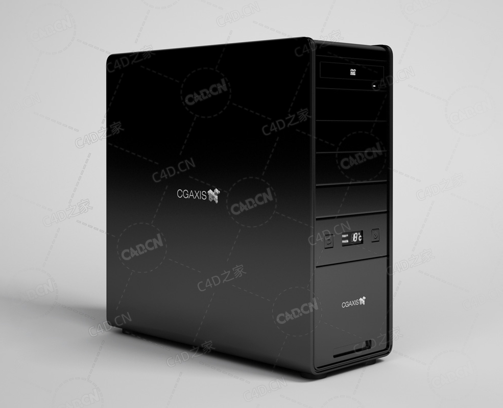 商用办公电脑主机机箱 Computer host C4D模型下载 - C4D之家 - 21.jpg