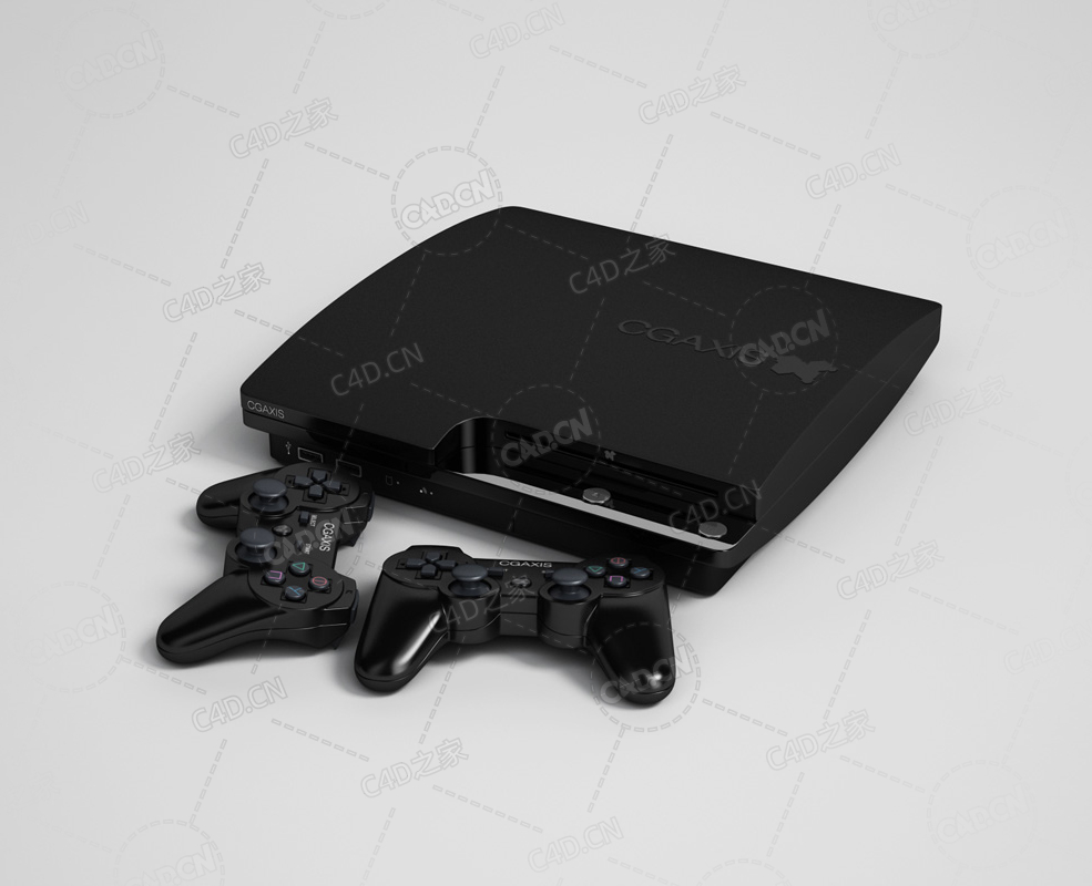游戏盒子游戏手柄设备 Game handle C4D模型下载 - C4D之家 - 28.jpg