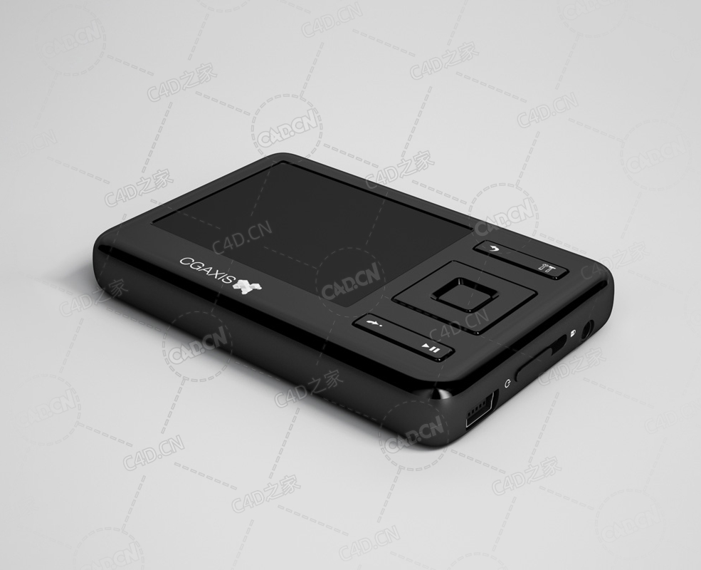 mp4视频播放器 Mp4 player C4D模型下载 - C4D之家 - 30.jpg