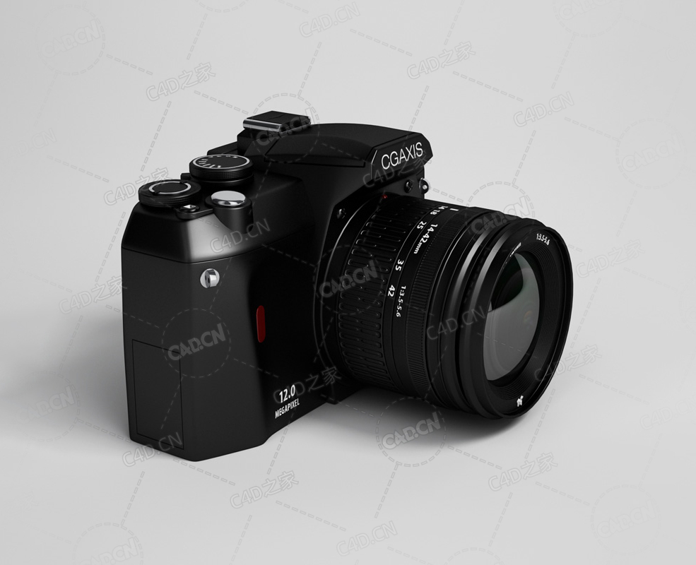 专业数码单反相机 Digital camera C4D模型下载 - C4D之家 - 34.jpg