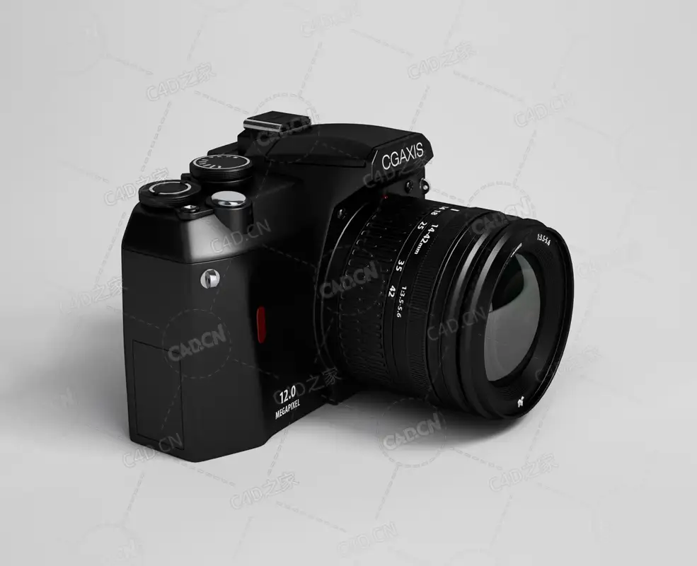 专业数码单反相机 Digital camera C4D模型下载 - C4D之家 - 34.jpg