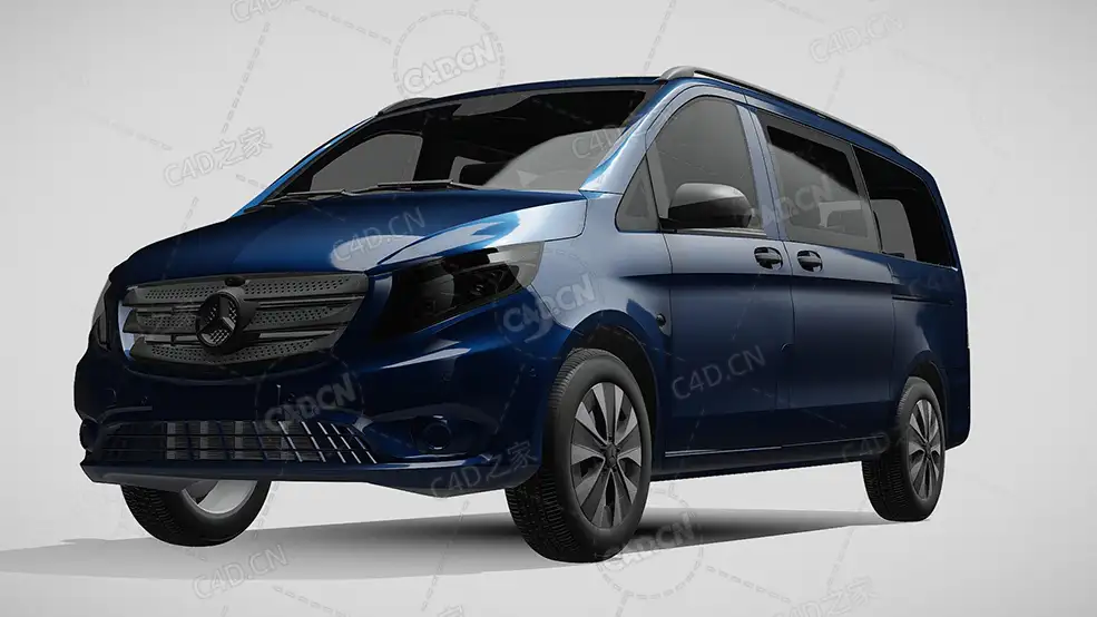 梅赛德斯奔驰vito旅行车2019款C4D汽车模型下载