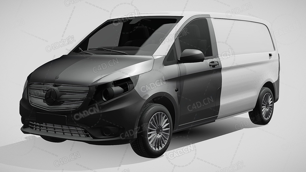 梅赛德斯奔驰旅行车2021款C4D汽车模型下载 - C4D之家 - 497.jpg