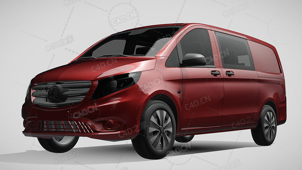 梅赛德斯奔驰旅行车2021款C4D汽车模型下载 - C4D之家 - 496.jpg