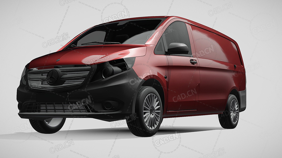 梅赛德斯奔驰旅行车2021款C4D汽车模型下载