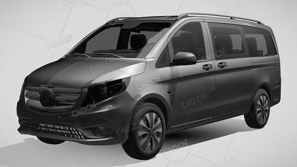 梅赛德斯奔驰Vito-Tourer旅行车2021款C4D汽车模型下载