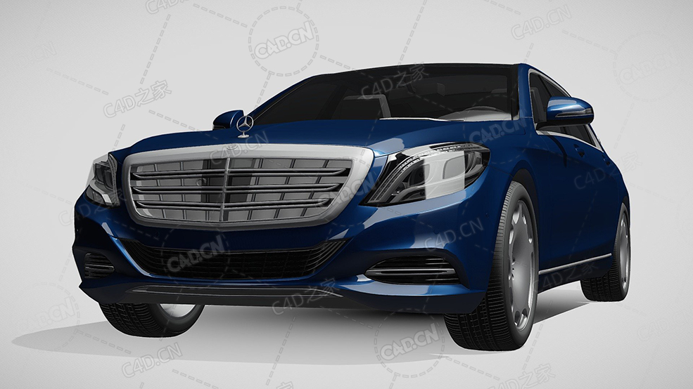 梅赛德斯迈巴赫s500汽车豪华轿车2015款C4D汽车模型下载 - C4D之家 - 513.jpg