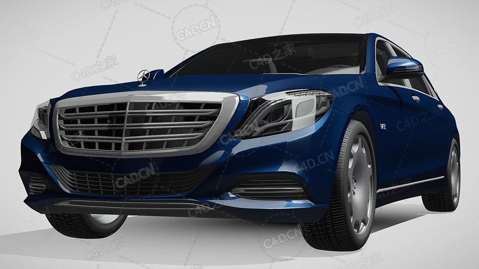 梅赛德斯迈巴赫s60汽车豪华轿车2015款C4D汽车模型下载 - C4D之家 - 514.jpg