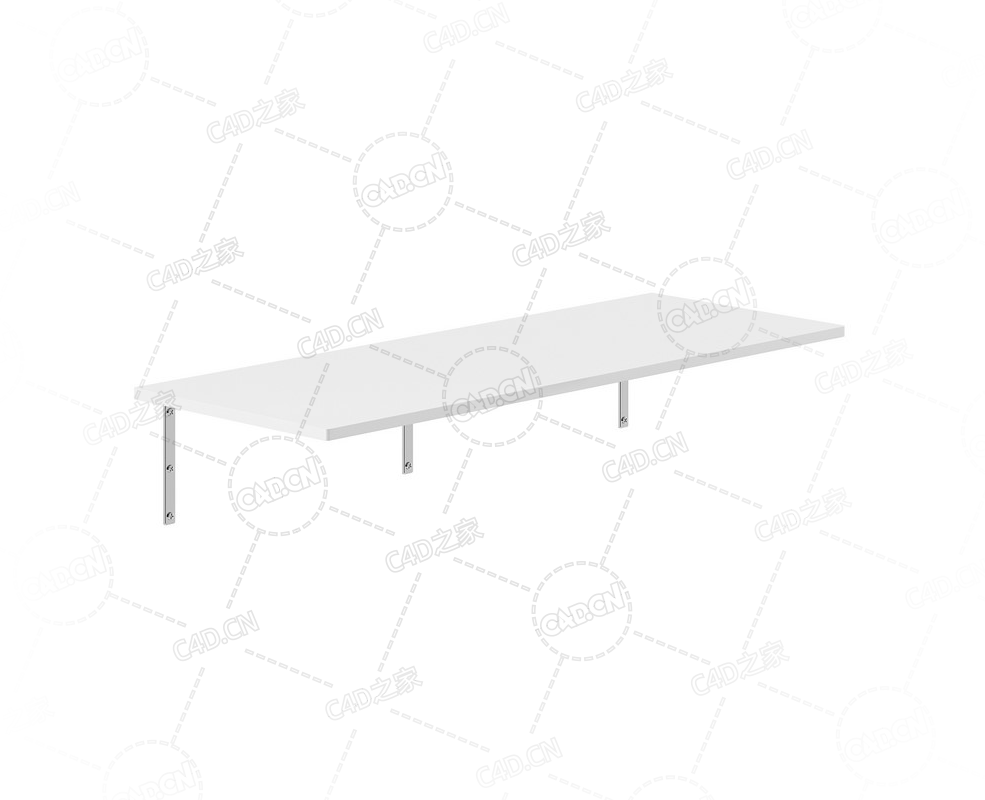 壁挂式桌子平台C4D模型Wall-mounted Table - C4D之家 - 36.png