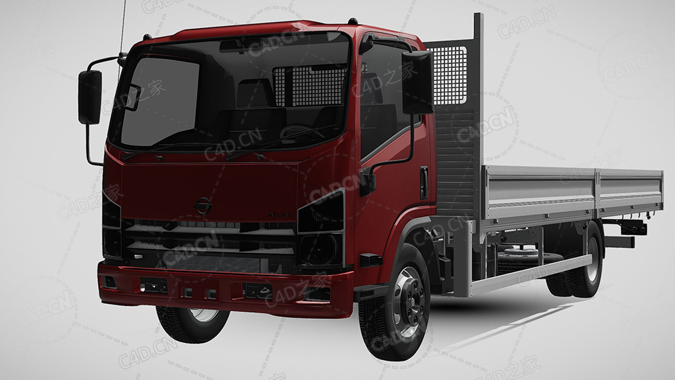 日产阿特拉斯卡车货车运输车辆汽车2021款C4D汽车模型下载 - C4D之家 - 533.jpg
