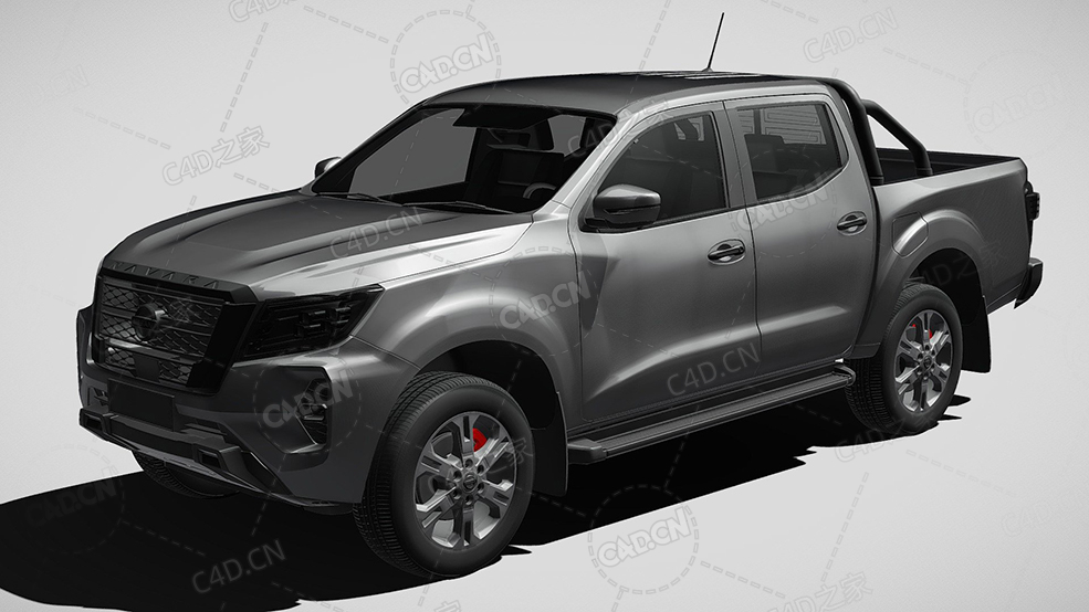 日产navara-tekna皮卡车双驾驶室2021款C4D汽车模型下载 - C4D之家 - 545.jpg