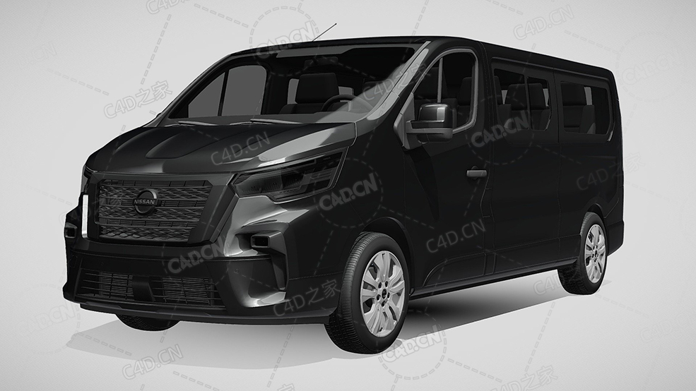 日产nv300太空级大型MPV商务车2021款C4D汽车模型下载 - C4D之家 - 555.jpg