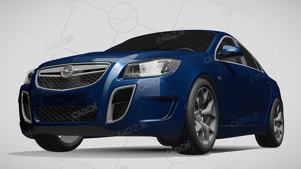 欧宝徽章家用汽车轿车2009-2013款C4D汽车模型下载 - C4D之家 - 603.jpg