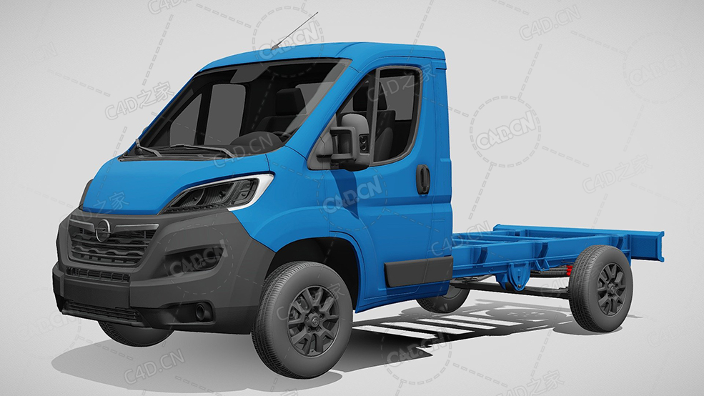 欧宝movano板车卡车货车运输车辆汽车3450-2022款C4D汽车模型下载 - C4D之家 - 614.jpg