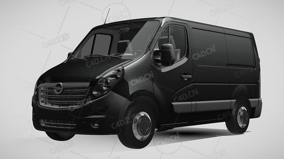 欧宝movano封闭车厢面包车货车2016款C4D汽车模型下载 - C4D之家 - 621.jpg
