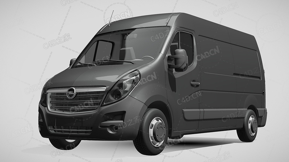 欧宝movano封闭车厢面包车货车2016款C4D汽车模型下载 - C4D之家 - 623.jpg