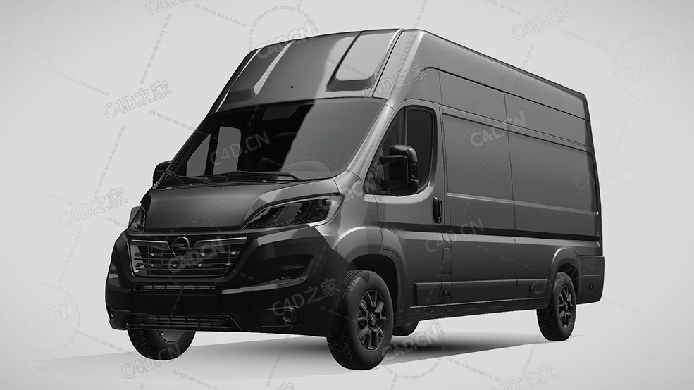 欧宝movano封闭车厢面包车货车2022款C4D汽车模型下载 - C4D之家 - 635.jpg