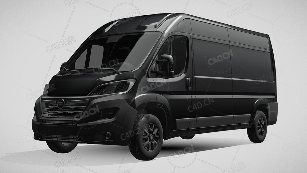 欧宝movano封闭车厢面包车货车2022款C4D汽车模型下载 - C4D之家 - 632.jpg