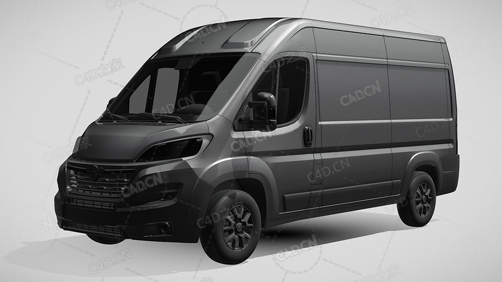 欧宝movano封闭车厢面包车货车2022款C4D汽车模型下载 - C4D之家 - 631.jpg