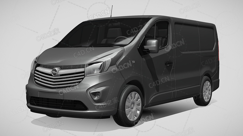 欧宝vivaro封闭车厢面包车货车2015款C4D汽车模型下载 - C4D之家 - 638.jpg