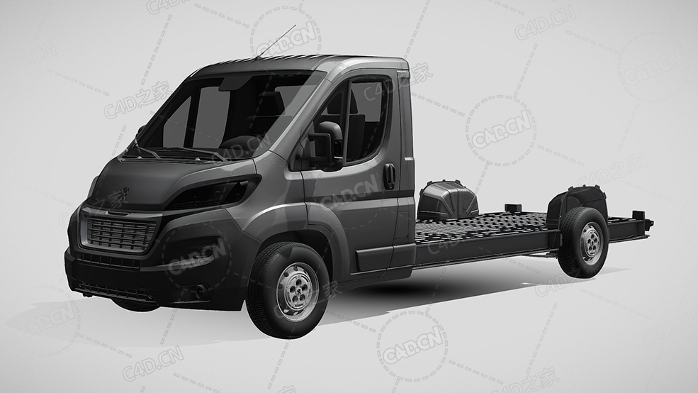 标致拳击手板车卡车货车运输车辆汽车2020款C4D汽车模型下载 - C4D之家 - 643.jpg