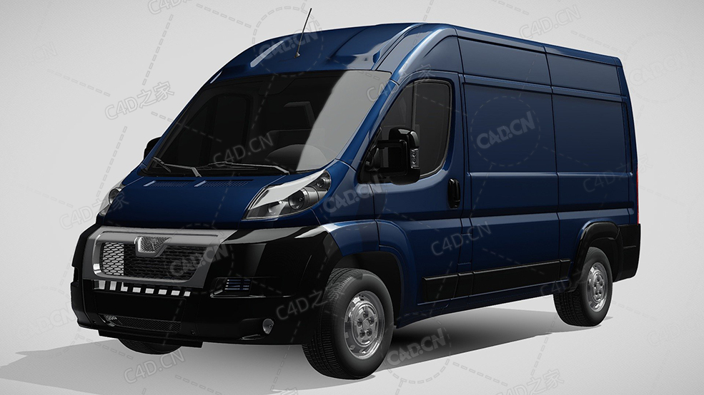 标致拳击手封闭车厢面包车货车2006-2014款C4D汽车模型下载 - C4D之家 - 652.jpg