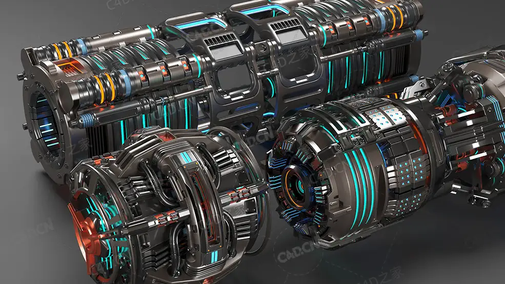 9个科幻机械发动机能量装置元素模型SCI-FI ELEMENTS - C4D之家 - sci-fi-mega-elements-kitbash-subdivision-ready-pack-3-3d-model-max-obj-fbx-5.jpg