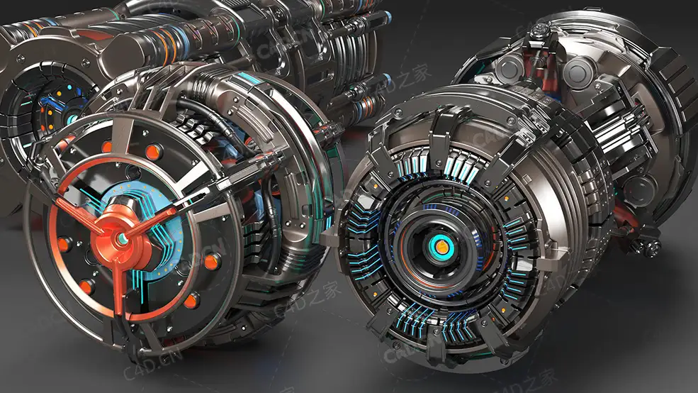 9个科幻机械发动机能量装置元素模型SCI-FI ELEMENTS - C4D之家 - sci-fi-mega-elements-kitbash-subdivision-ready-pack-3-3d-model-max-obj-fbx-4.jpg