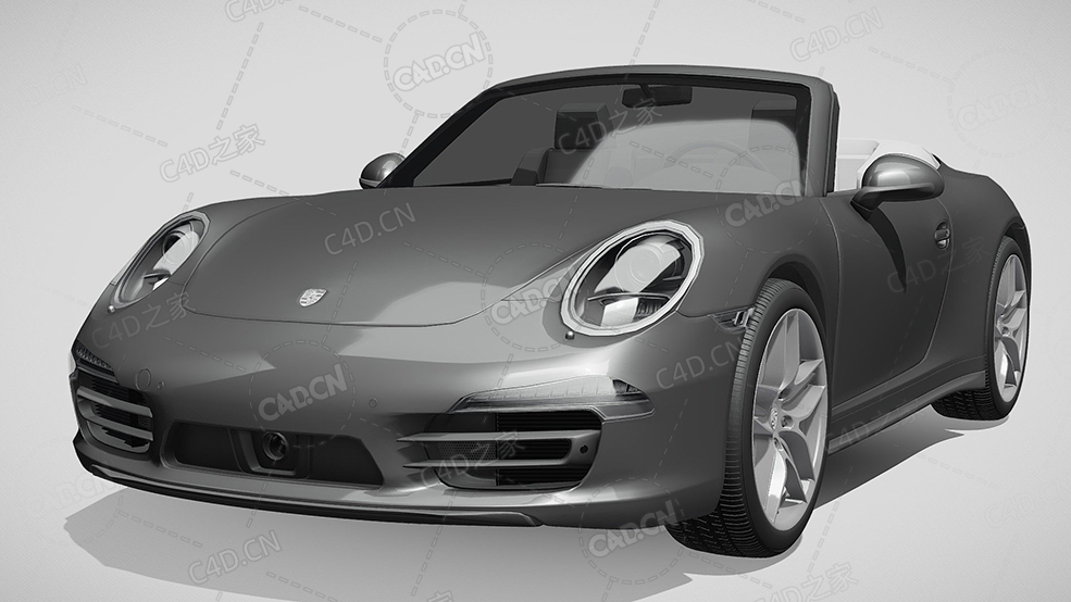 保时捷911-carerra-4敞篷车豪华汽车跑车超跑C4D汽车模型下载 - C4D之家 - 682.jpg