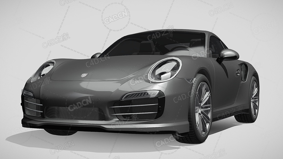 保时捷911豪华汽车跑车超跑2013款C4D汽车模型下载 - C4D之家 - 680.jpg