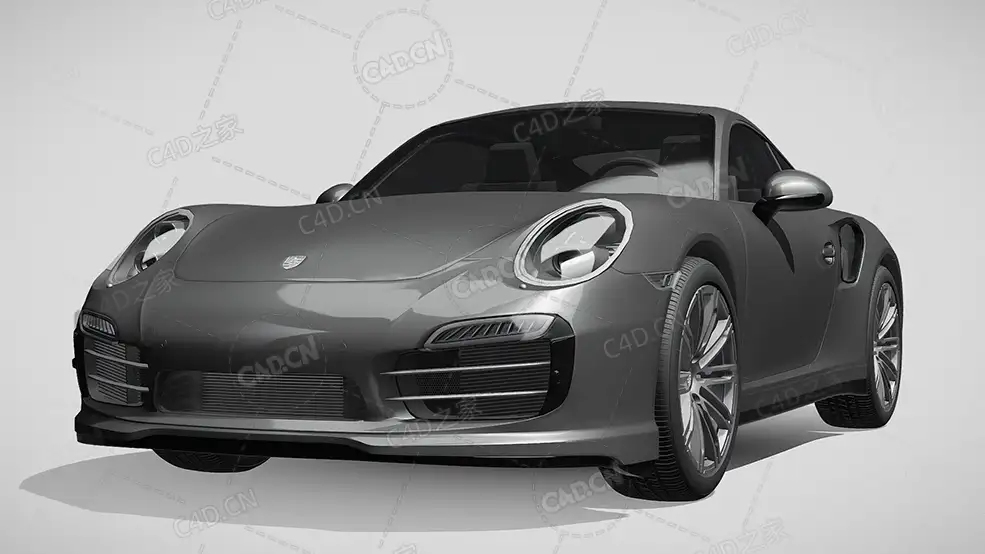 保时捷911豪华汽车跑车超跑2013款C4D汽车模型下载 - C4D之家 - 680.jpg