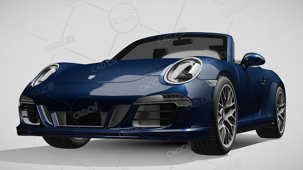 保时捷911-carrera-4-gts敞篷车豪华汽车跑车超跑2015款C4D汽车模型下载 - C4D之家 - 677.jpg