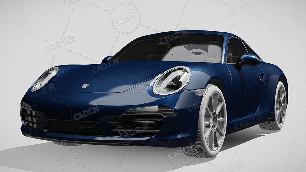保时捷911-carerra-s豪华汽车跑车超跑C4D汽车模型下载 - C4D之家 - 688.jpg