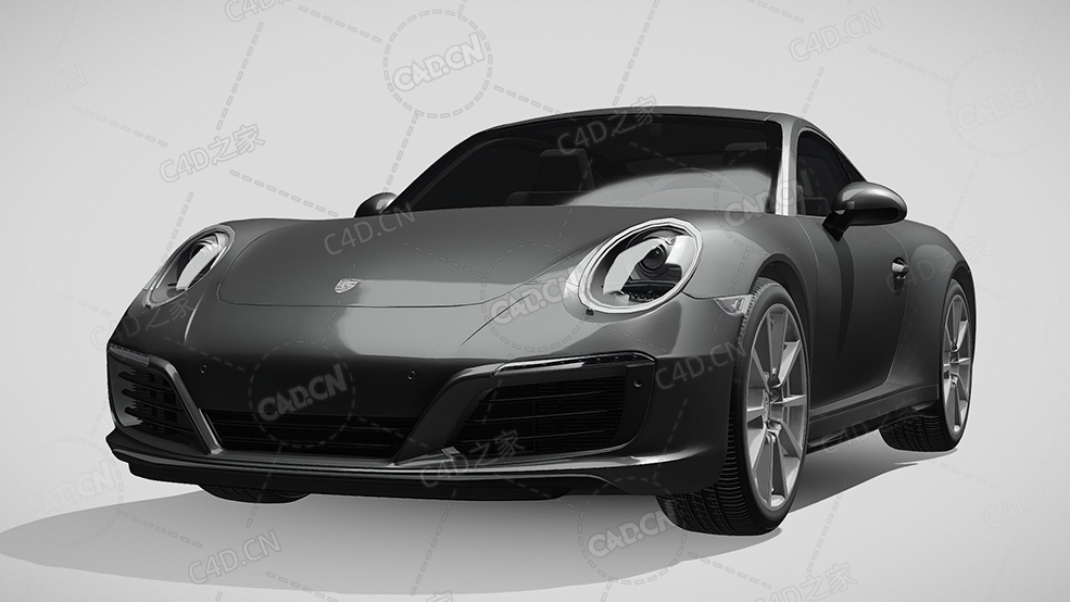 保时捷911-carrera-coupe-991豪华汽车跑车超跑2016款C4D汽车模型下载