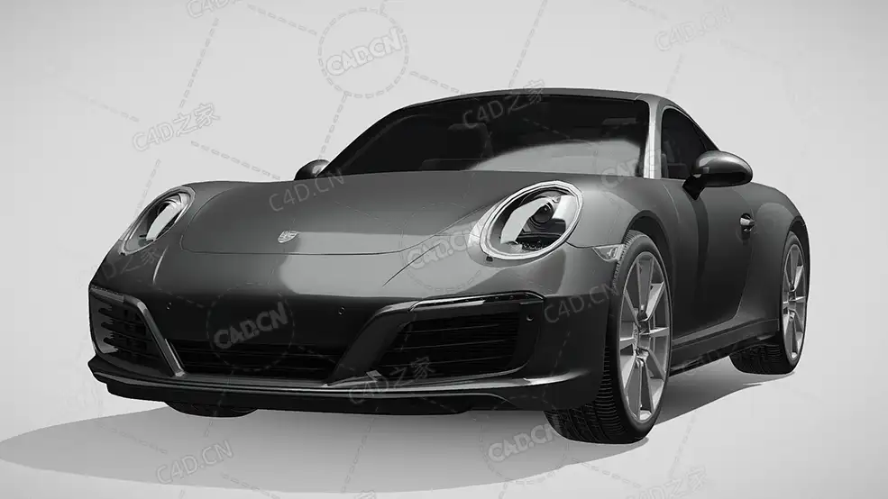 保时捷911-carrera-coupe-991豪华汽车跑车超跑2016款C4D汽车模型下载