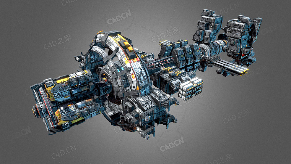 C4D太空空间站模型HSS Human Space Station G8 - C4D之家 - 33.jpg