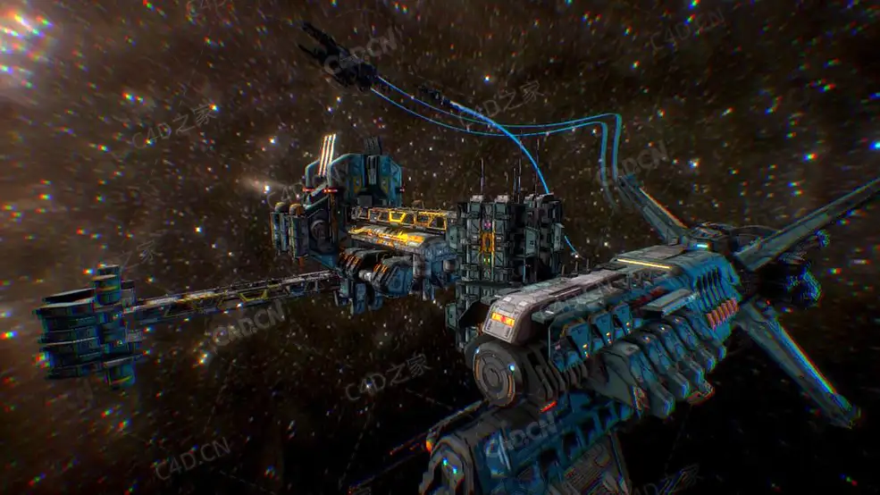 C4D军事空间站科幻太空模型Military Space Station - C4D之家 - 36.jpg