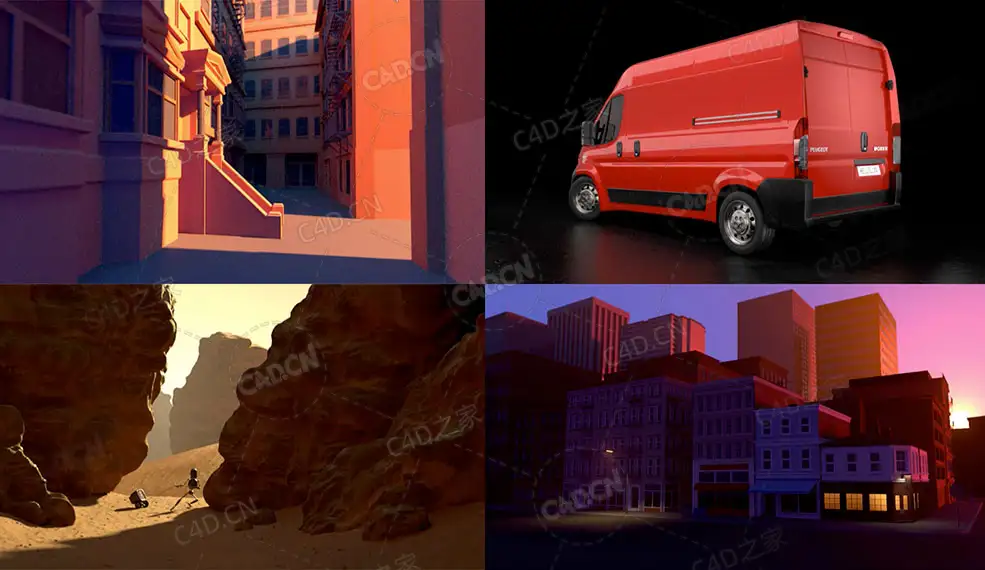 C4D Redshift渲染器专业灯光照明渲染教程Learn Pro Lighting with Cinema 4D and R...