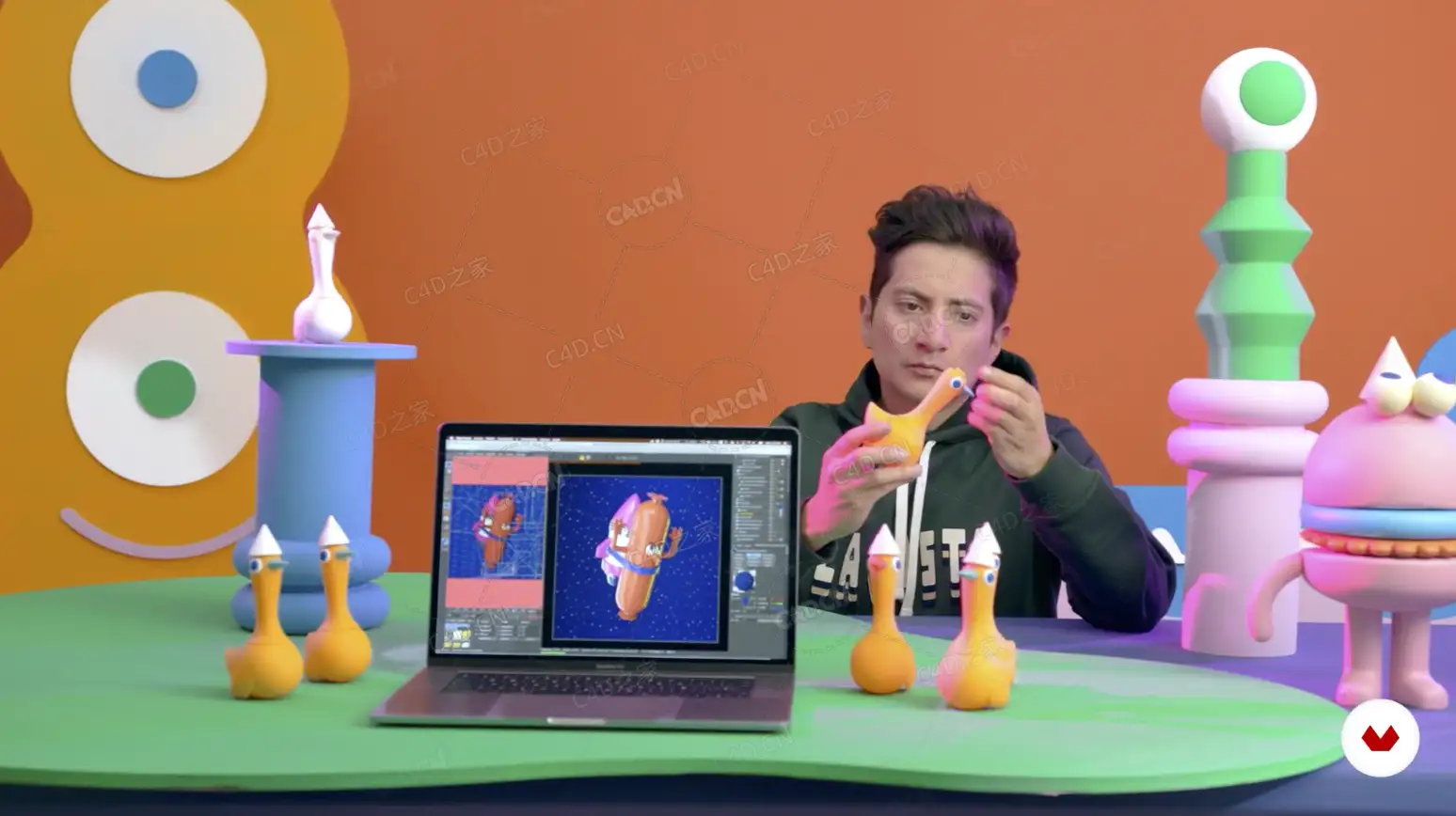 C4D三维卡通IP角色建模教程Domestika – Cinema 4D for Character Creation