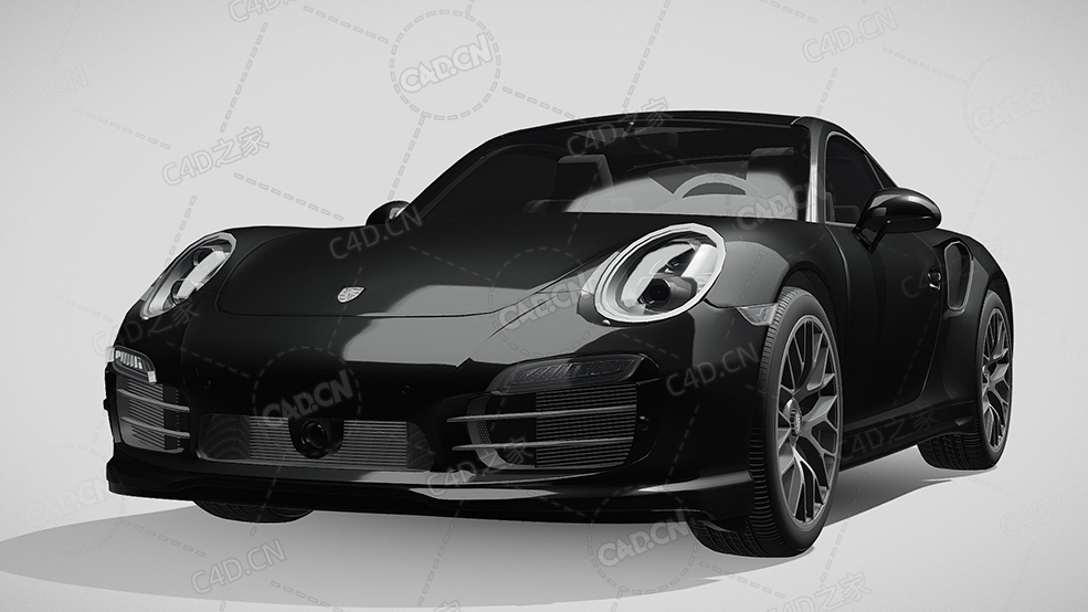 保时捷911豪华汽车跑车超跑2013款C4D汽车模型下载 - C4D之家 - 706.jpg