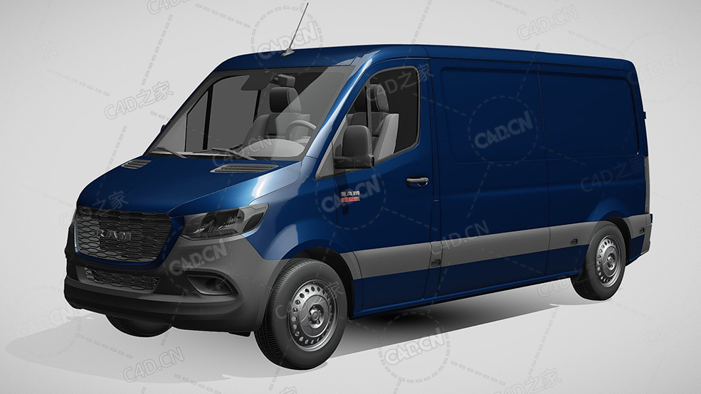 道奇RAM封闭车厢面包车货车sprinter-panel-van-2019款C4D汽车模型下载 - C4D之家 - 724.jpg