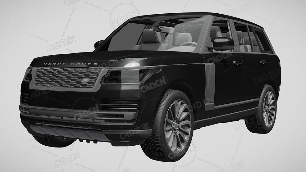 路虎揽胜p400e时尚越野车2019款C4D汽车模型下载