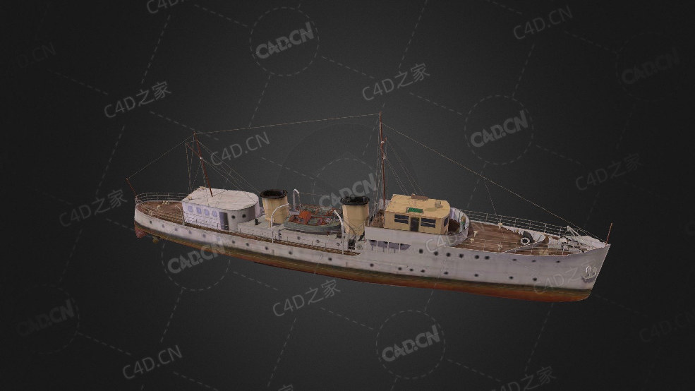 印度海军阿尔纳拉级护卫舰反潜护卫舰C4D模型下载Aronia 3d model - C4D之家 - 23.jpg