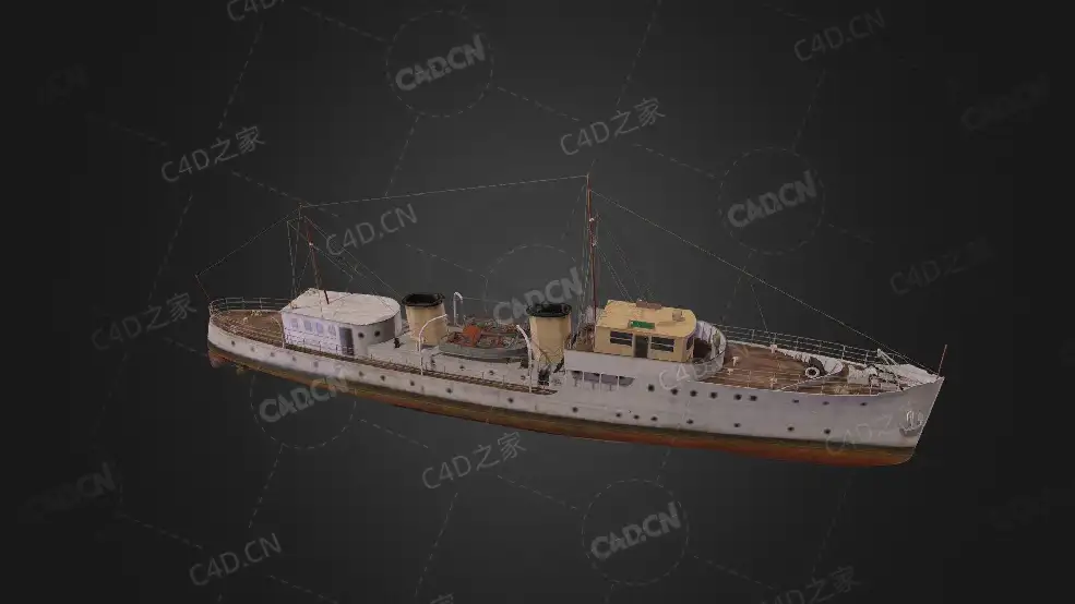 印度海军阿尔纳拉级护卫舰反潜护卫舰C4D模型下载Aronia 3d model - C4D之家 - 23.jpg