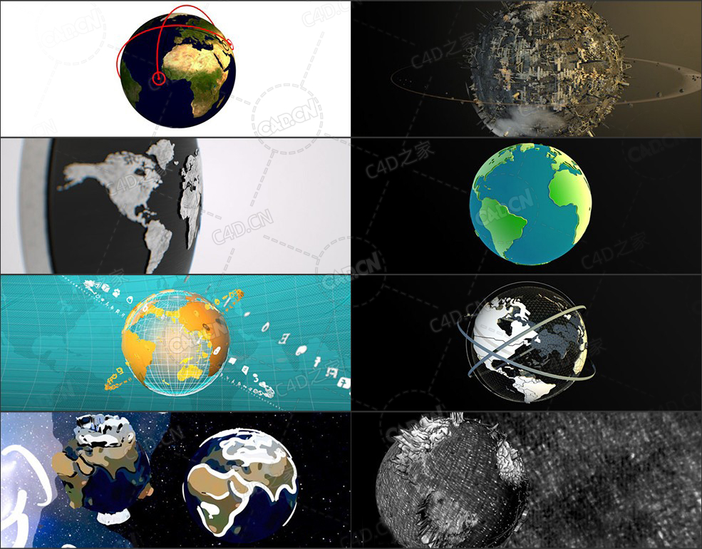 50个C4D地球预设模型包 The Pixel Lab – Earth and Globe Pack - C4D之家 - 6791753db0c6dfcb.jpg