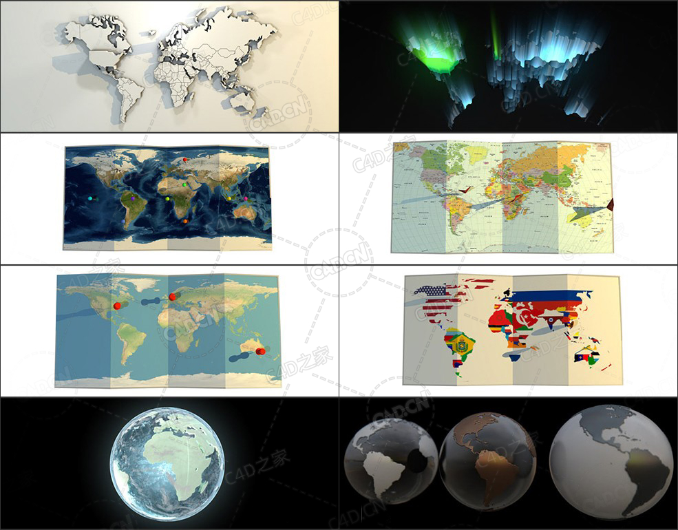 50个C4D地球预设模型包 The Pixel Lab – Earth and Globe Pack - C4D之家 - fb1fdf27f81d29ea.jpg