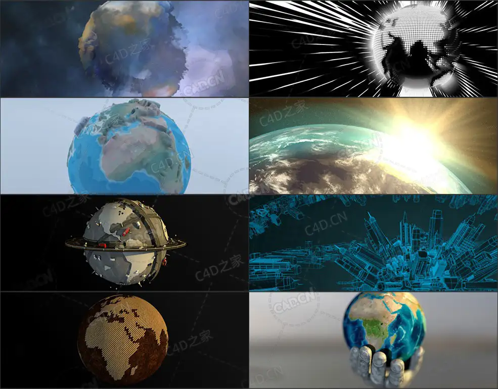 50个C4D地球预设模型包 The Pixel Lab – Earth and Globe Pack - C4D之家 - 052f2ed5d1160a18.jpg