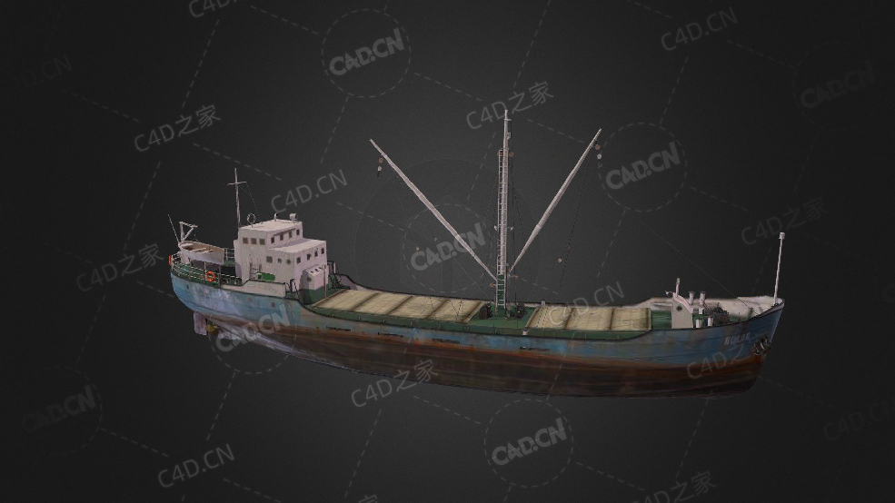 美国海军卡伯特号航空母舰C4D模型下载Caboteur 3d model - C4D之家 - 61.jpg